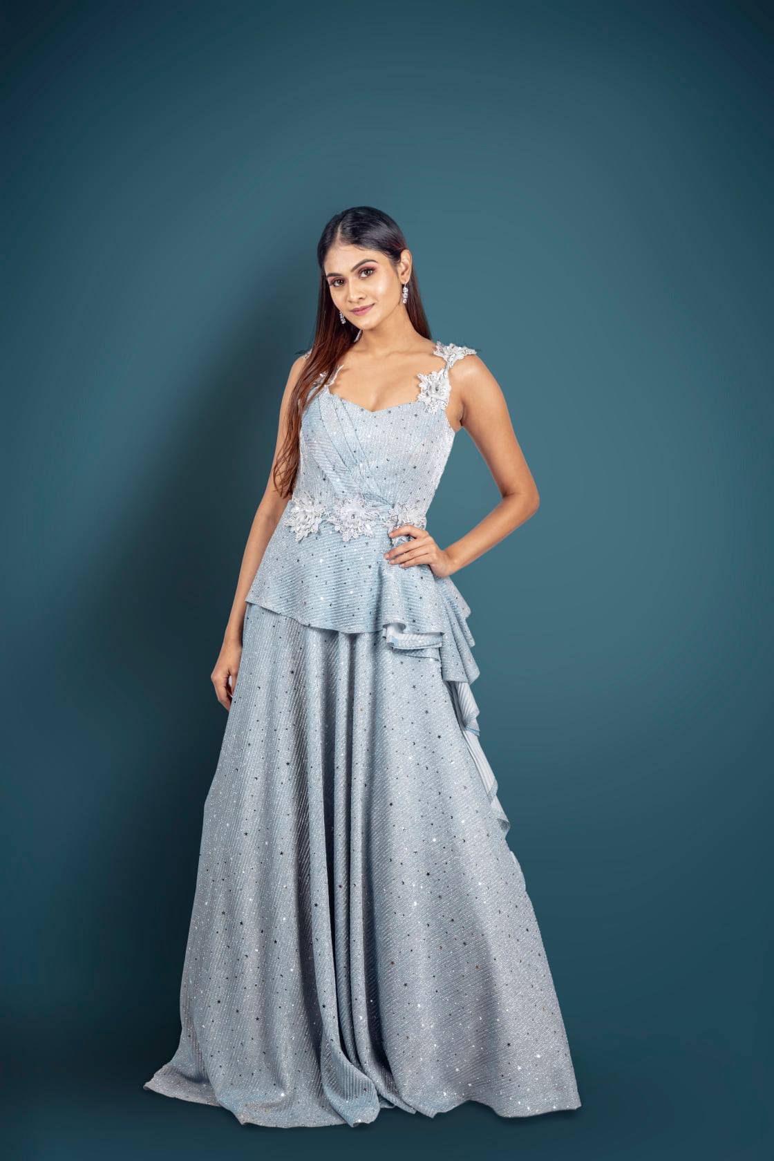 Blue Silk Gown – Anna Nieman Boutique